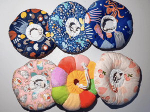 Donut Fabric Surgery Protective Collar for Small Dog, Rabbit, and Cat - Your Pet's Ultimate Comfort Companion After Surgery